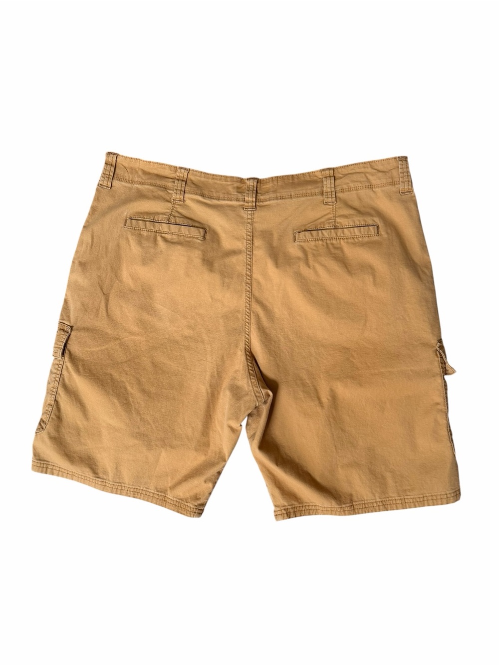 Wrangler Men's 40 Cargo Shorts 10” inseam Relaxed Fit Mustard Tan Khaki - Picture 3 of 4